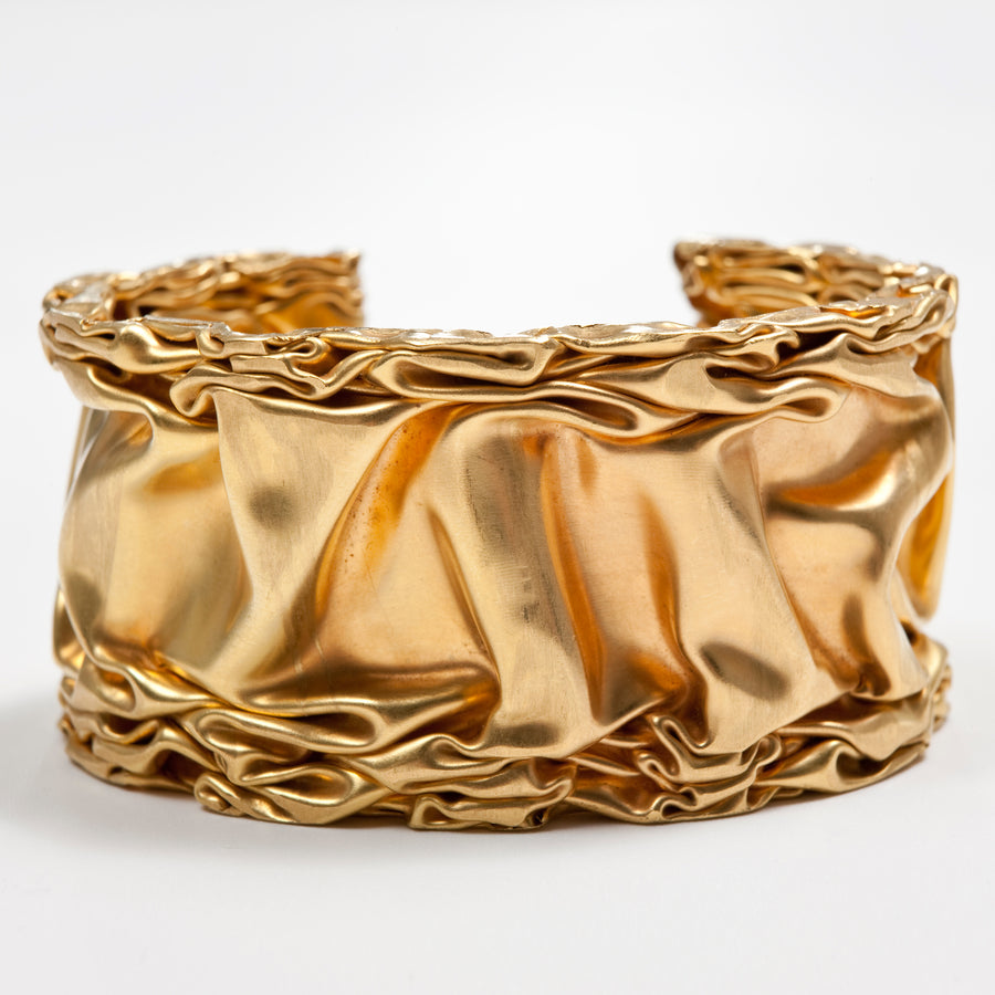Crushed Gold Bracelet